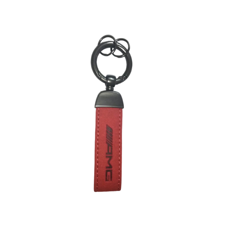 Key Ring - Class A - AMG - Red Leather - Mercedes