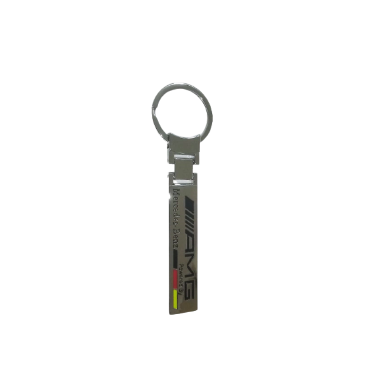 Key Ring - Class B - AMG - Metal - Black Yellow Red - Mercedes