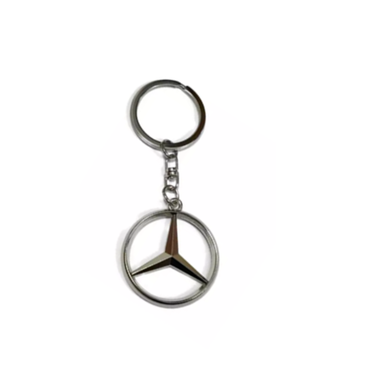 Key Ring - Class B - Metal - Emblem Shape - Mercedes