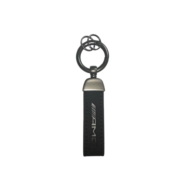 Key Ring - Class A - AMG - Black Leather - Mercedes