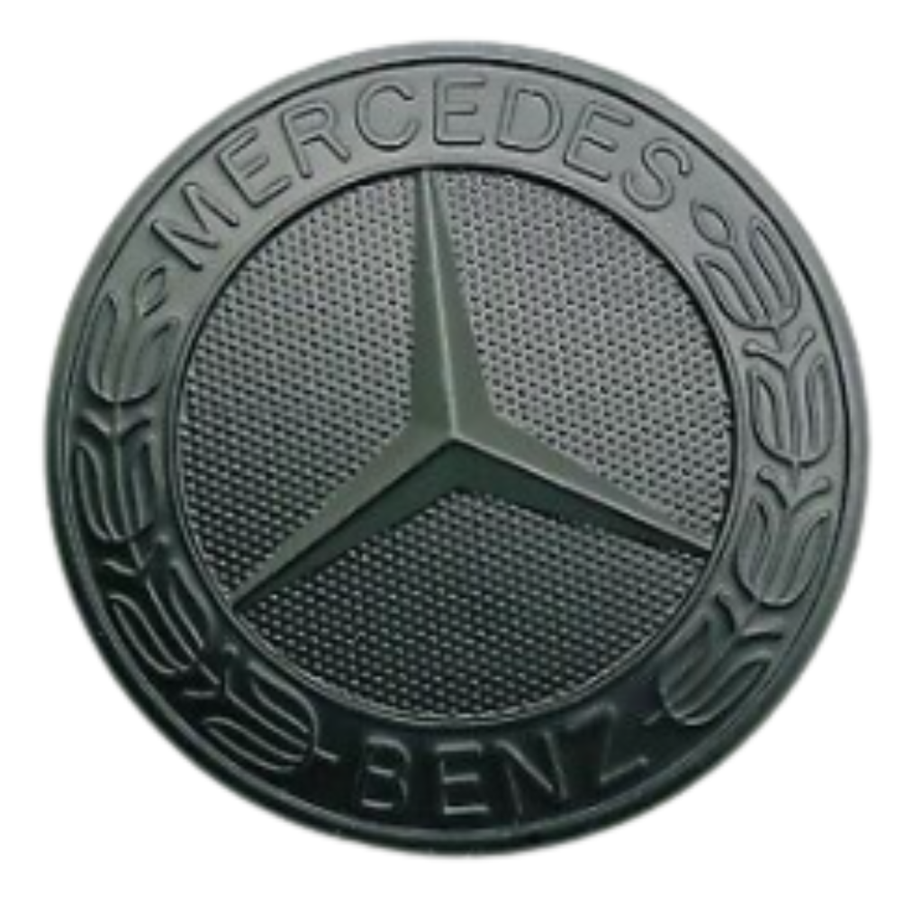 Mercedes Benz - Flat Bonnet Badge - Black - Matt