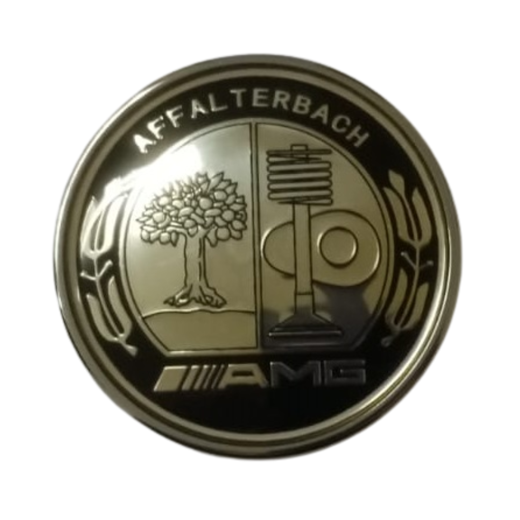 Mercedes Benz - Flat Bonnet Badge - Black & Silver - Affalterbach