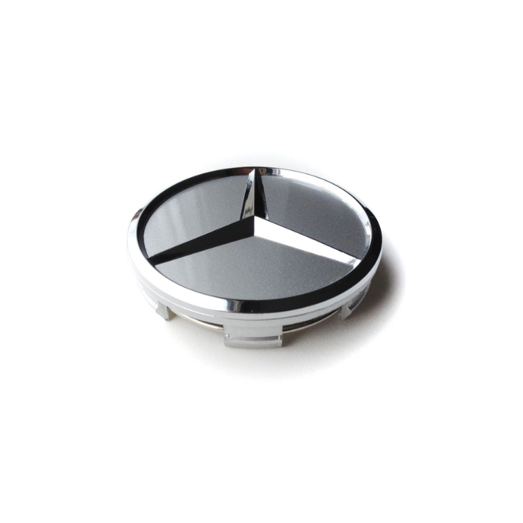 Wheel Cap - Flat - Solid Silver - Mercedes- Prices are per wheel cap