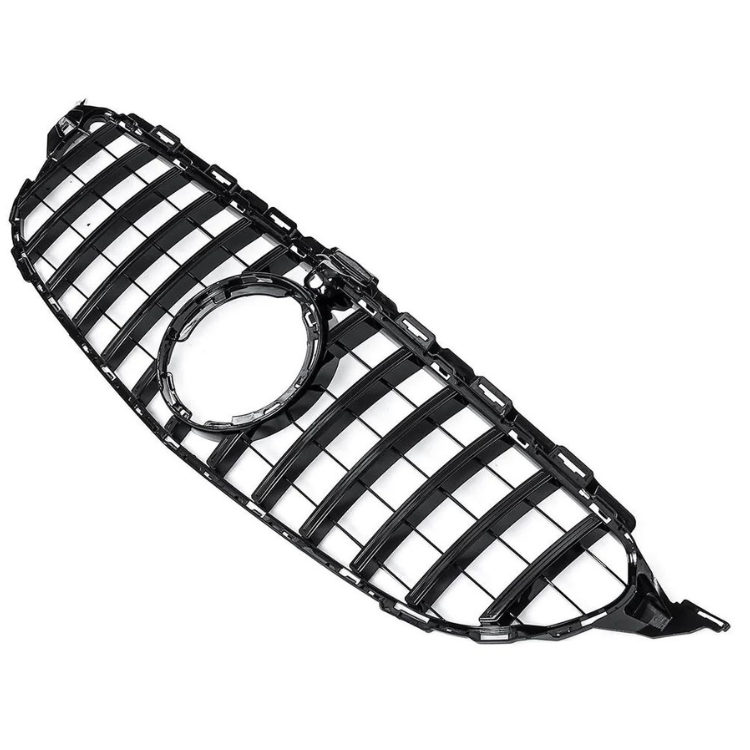 GT Grille - With Camera Port - Black - Preface - Mercedes Benz - C-Class W205 - Preface - Year: 2014-2018/Default