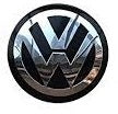 Wheel Cap - Volkswagen - Extra Large - Round - Black & Chrome - Prices are per wheel cap