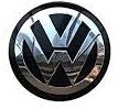 Wheel Cap - Volkswagen - Medium - Round - Black & Chrome - Prices are per wheel cap