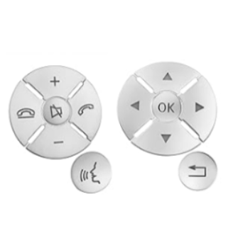 Steering Wheel Button Trim Cover Repair Kit - Round