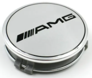 Wheel Cap - Mercedes Benz - Flat - Silver With Black AMG - Prices are per wheel cap