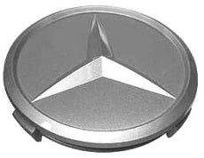 Wheel Cap - Mercedes Benz - Flat - Matt Chrome - Prices are per wheel cap