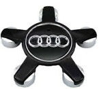 Wheel Cap - Audi - Black - Star - Prices are per wheel cap