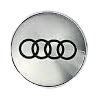 Wheel Cap - Audi - Silver with Black Symbol - Prices are per wheel cap