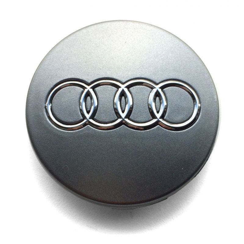 Wheel Cap - Audi - Dark Silver with Bright Silver Symbol - Prices are per wheel cap