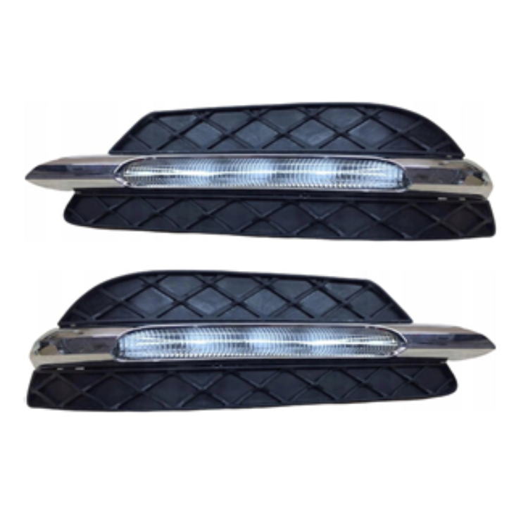 Daytime Running Lights - Fog Lights - Complete - Left & Right - Mercedes Benz - C-Class W204 07-10 - Standard