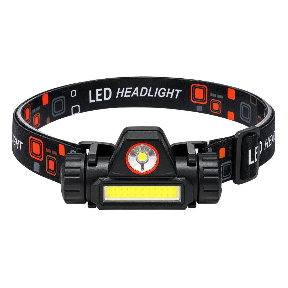 Head Torch - Rechargeable COB LED - Magnetic
