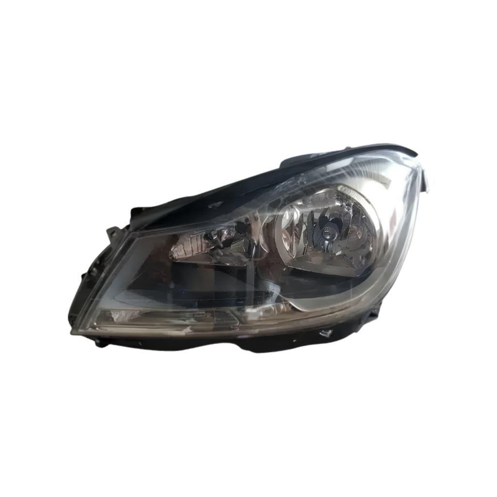 Headlight - W204 / C Class - Non Xenon - Black - Facelift - Left 11-14