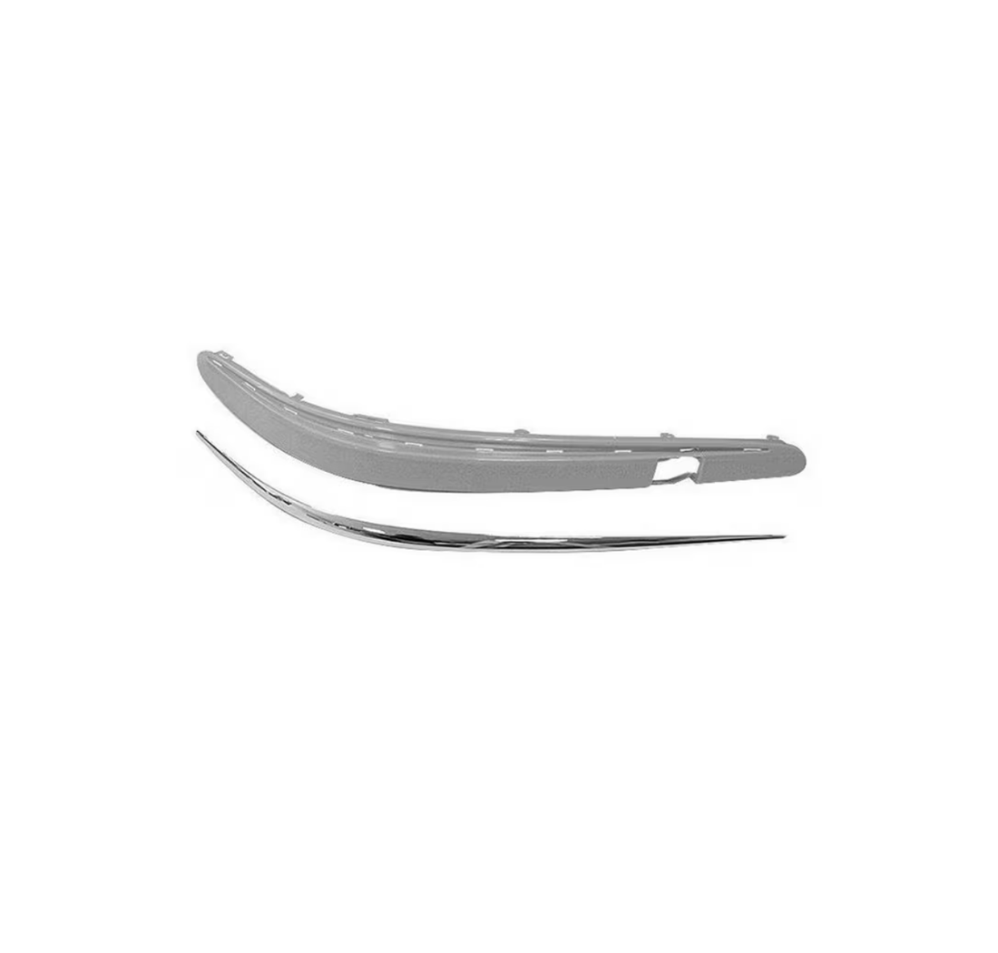 Bumper Beading with Chrome - W211 / E Class Preface - Front Right 02-06